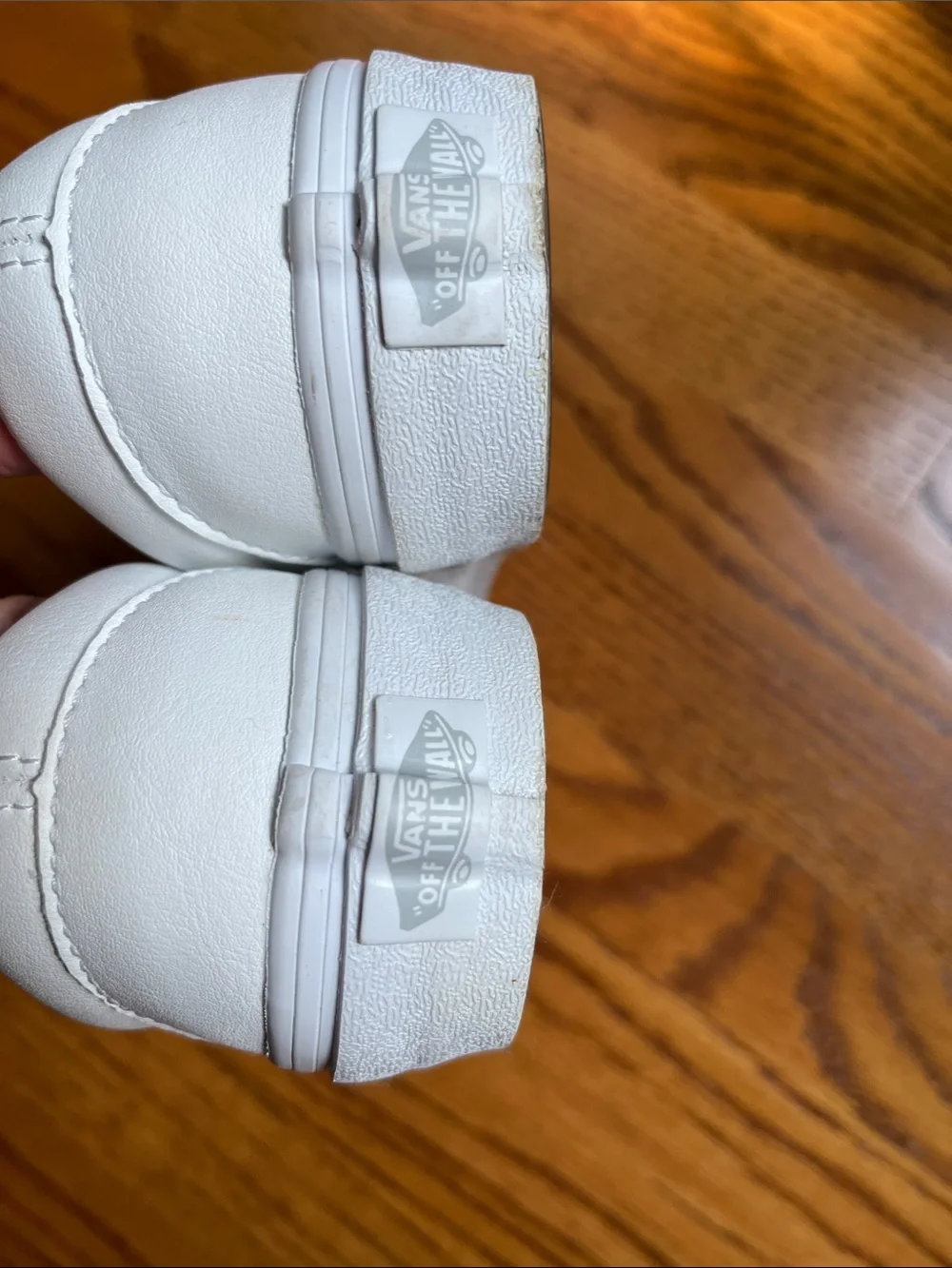 Vans White synthetic leather Slip-On Loafers